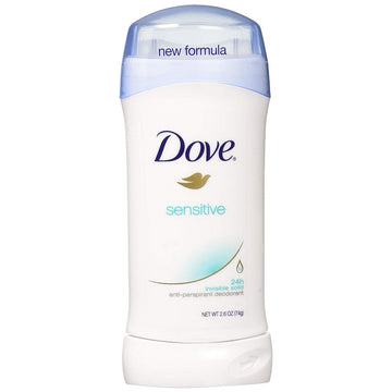 Dove Sensitive Skin Invisible Solid Antiperspirant And Deodorant Stick, 2.6 Ounce