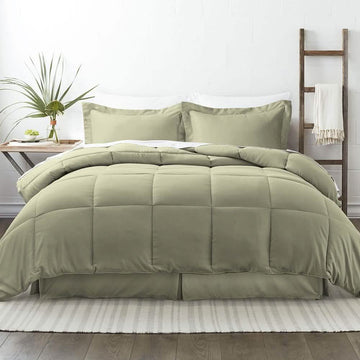 8-Piece: Bed in a Box Hypoallergenic Double Brushed Deep Pocket Set