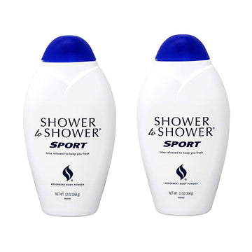 Shower To Shower Absorbent Body Powder Sport 13 Ounce