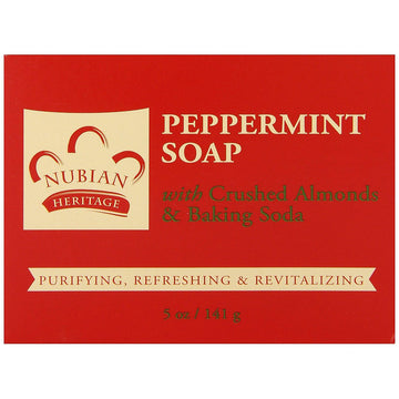 Nubian Heritage Peppermint & Aloe Bar Soap, 5 Oz