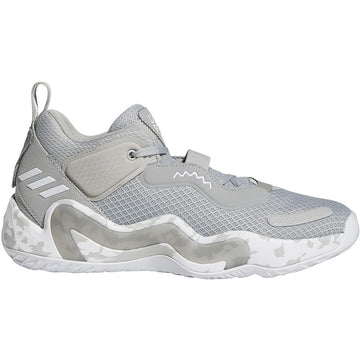 adidas mens D.O.N. Issue 3 Basketball Shoes Team Mid Grey-white-team Light Grey 11