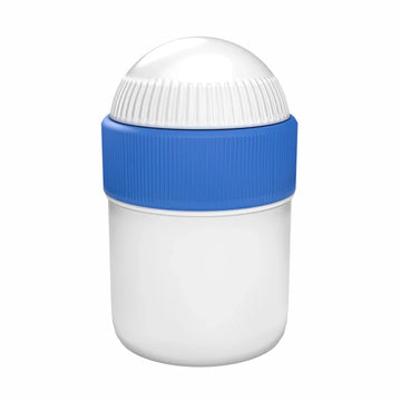 Samix Compounding Jar, 15 mL, White with Blue Lid (Case of 50)