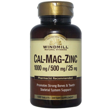 Windmill Calcium, Magnesium And Zinc, Tablets