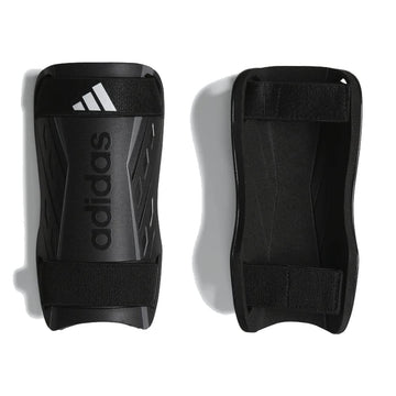 adidas Unisex-Adult Tiro Soft Ground Training Shin Guards Black/White/Iron Metallic X-Small