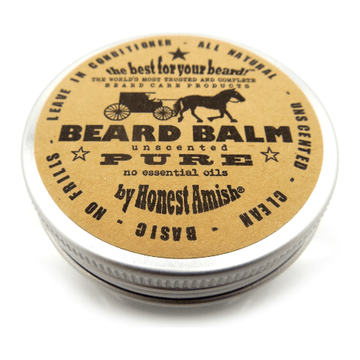 Honest Amish Pure Fragrance Free Beard Balm 2 oz