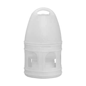 Gazechimp Bird Water Drinker Quail Dove Chicken Parakeet Parrot Pigeon Water Dispenser Feeder Water Pot Container White 3L