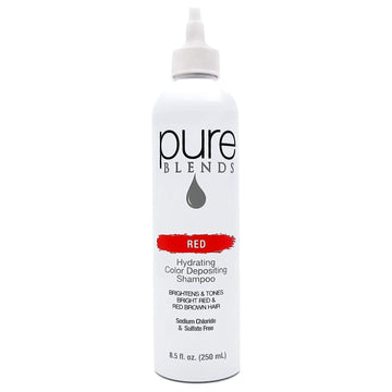 Pure Blends Hydrating Color Depositing Shampoo - Red 8.5 oz