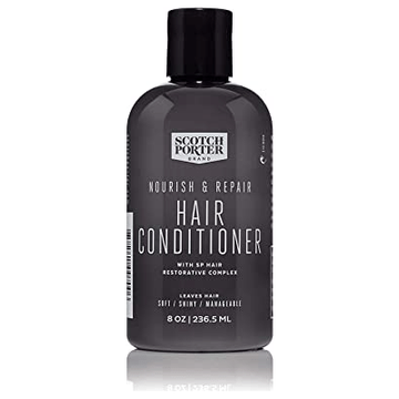 Scotch Porter Nourish & Repair Hair Conditioner, Men's Hydrating Deep Conditioner 8 oz