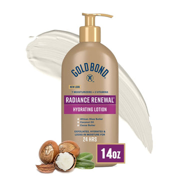 Gold Bond Ultimate Hydrating Lotion Radiance Renewal Cream Oil 14 oz