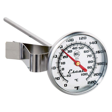 Escali AH3 NSF Certified Commercial Instant Read Large Dial Thermometer W/Clip Silver
