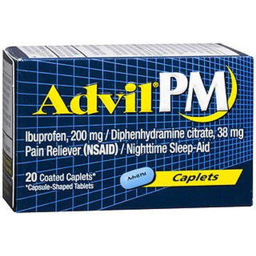 Advil Pm Pain Reliever/Nighttime Sleep Aid, Coated Caplets