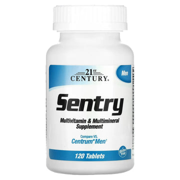 21st Century Sentry Men – Multivitamin &amp; Multimineral Supplement (120 Tablets)