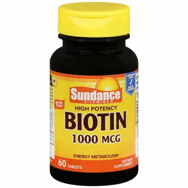 Sundance Vitamins 1000 Mcg  High Potency Biotin 60 Tablets
