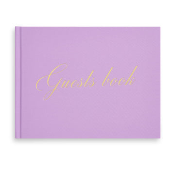 &And Per Se Purple Wedding Guest Book Hardcover Memory Keepsake Album
