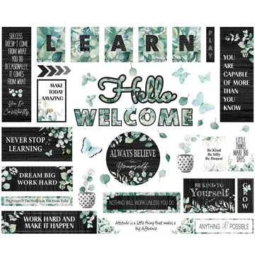 Gethelud 50PCS Modern Farmhouse Bulletin Board Decor 44.5x32.5cm Style 1