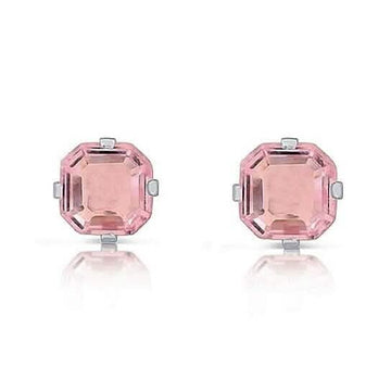 925 1.3 Carat Cz Asscher-cut Sterling Silver Stud Earrings