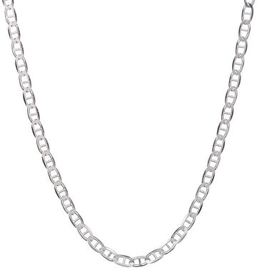 925 Sterling Silver 2mm Marina Link Chain Necklace
