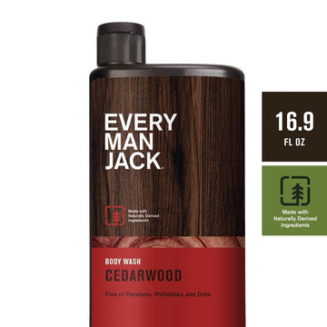 Every Man Jack Body Wash And Shower Gel Cedarwood, 16.9 Ounce