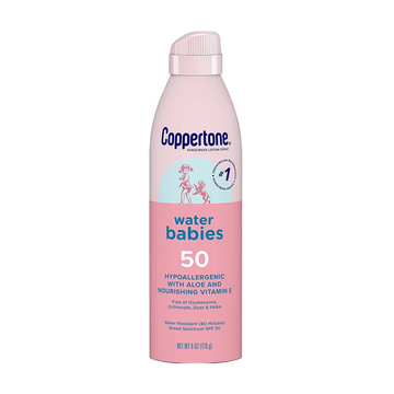 Coppertone Water Babies Sunscreen Lotion Spray, Broad Spectrum SPF 50