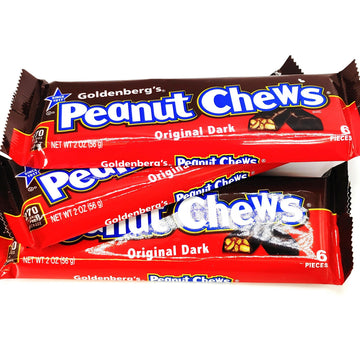 Goldenberg's Original Dark Chocolate Peanut Chews 2 Oz