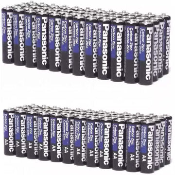 96-Pack: Panasonic Super Heavy Duty Batteries-Value Pack