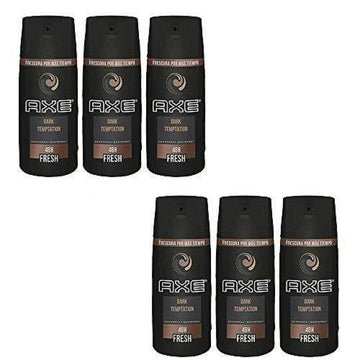 Axe Dark Temptation Body Spray Deodorant For Men, 4 Oz