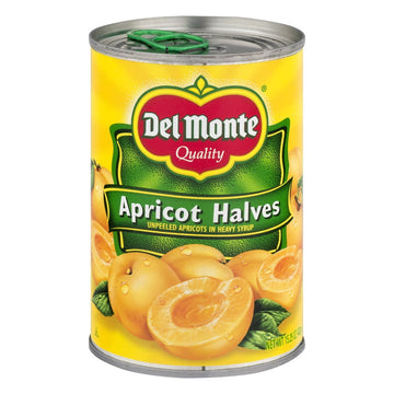 Del Monte Unpeeled Apricot Halves In Heavy Syrup 15.25 Oz. Can