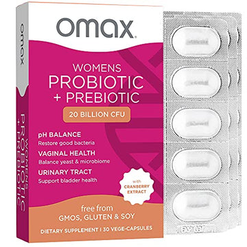 Omax3® Women’s Pre + Probiotic Balance Complex with Cranberry