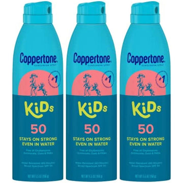 Coppertone Kids Sunscreen Wet Protect Spray SPF 50 5.5 Oz