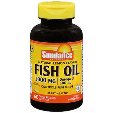 Sundance Vitamins® Fish Oil – 1000 mg – Natural Lemon Flavor