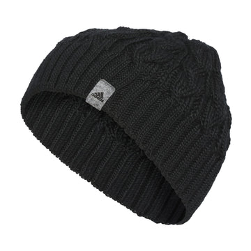 adidas Womens Whittier Beanie Standard fit Acrylic Knit Skull Cap/hat for Winter Black F23 One Size