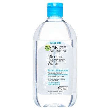 SkinActive  All-In-1 Waterproof  Micellar Cleansing Water  Value Size 23 Fl Oz