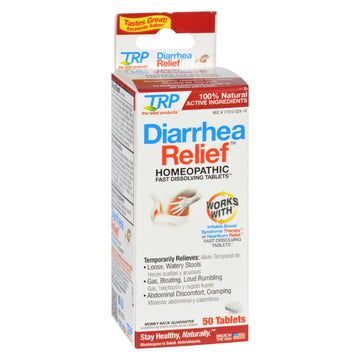 TRP Company Relief Products, Diarrhea Relief, Fast Dissolving Tablets