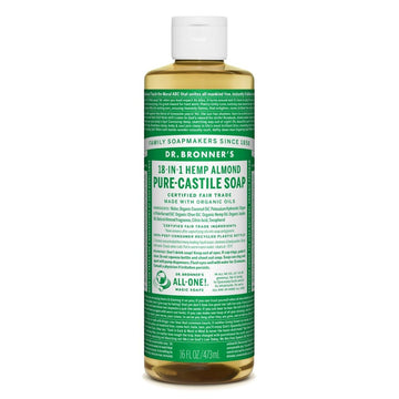 Dr. Bronner's Pure Castile Liquid Soap Almond -- 16 Fl Oz