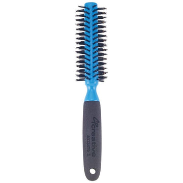 Azzurro Wood  Barrel Round Boar Bristle Hair Brush