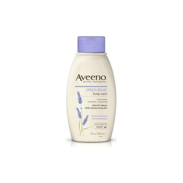 Aveeno Stress Relief Lavender Body Wash - 12 oz