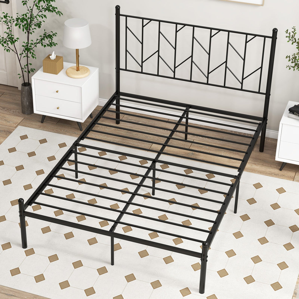 Mini Green House Metal Frame with Waterproof Bottom Mat and Wind Ropes
