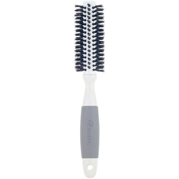 Ceramic Barrel Round Boar Bristle Hair Brush for Thick Hair