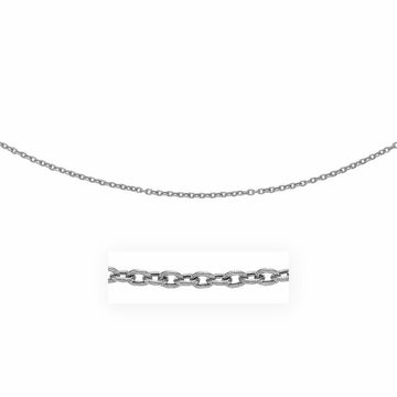 14k White Gold Pendant Chain with Textured Links (2.90 mm)