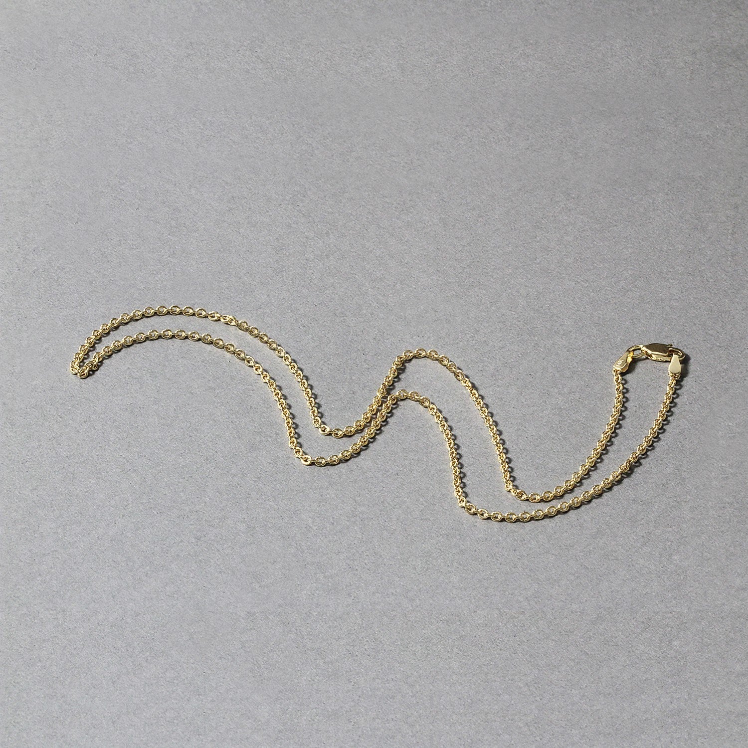 14k Yellow Gold Forsantina Lite Cable Link Chain (1.80 mm)