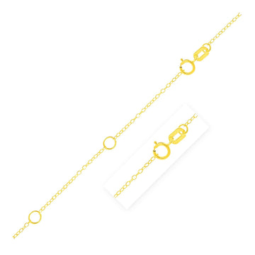 Double Extendable Piatto Chain in 14k Yellow Gold (1.2mm)