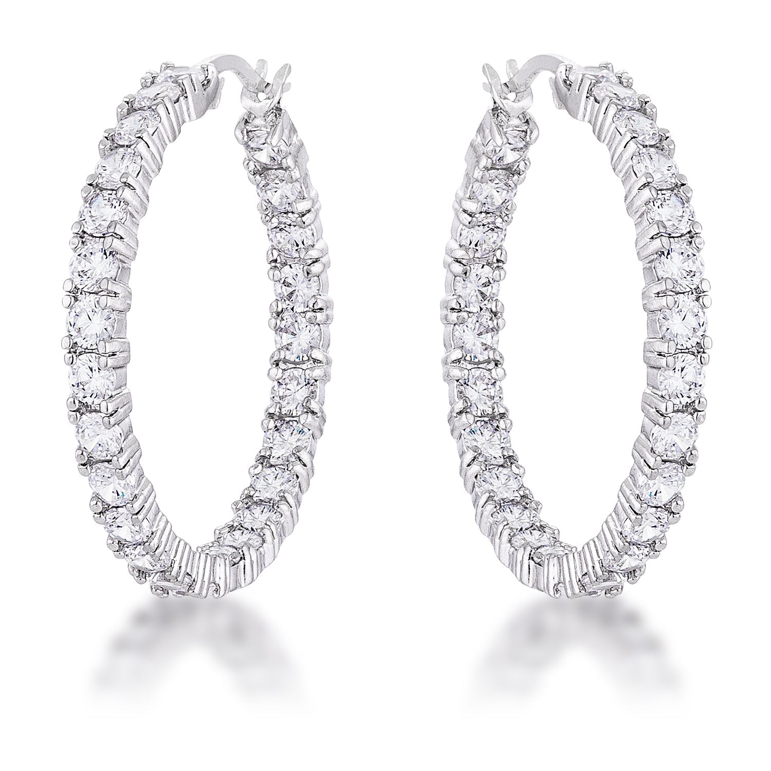 CZ Hoop Earrings