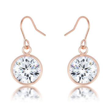 Bezel Solitaire Stud Earrings