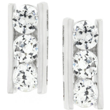 Hematite Pearl Ribbon Bypass Half Pave Ring