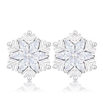 Marquise Snowflake Earrings