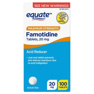 Famotidine 20mg Acid Reducer Tablets - 100 Tablets