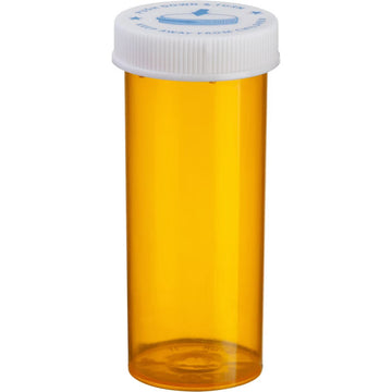 ColorSafe Amber Prescription Vial, 8 Dram, with Child-Resistant (CRC) Cap