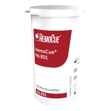 HemoCue Hb 801 Microcuvettes (200 Tests, 4 x 50) for POCT