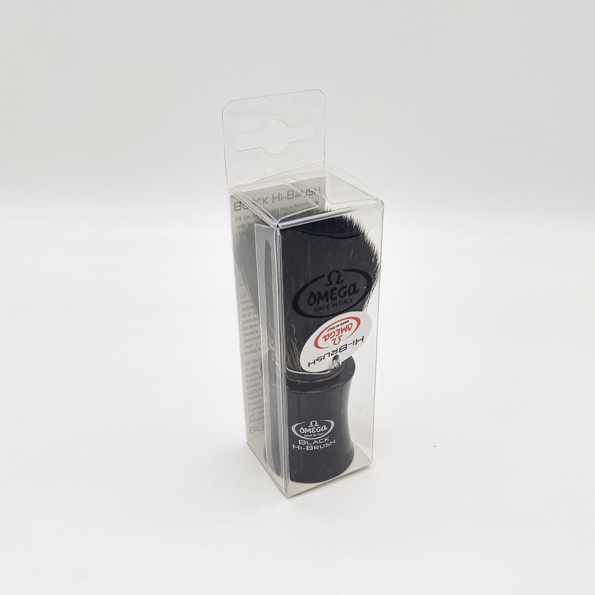 Omega Shaving Brush Black 196818 Hi-Brush Synthetic Fibre