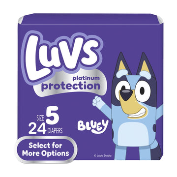 Luvs Platinum Protection Baby Diapers Size 5, 24 Count